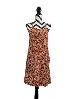 Theory Sz 4 100% Silk Ditsy Floral Boho Sundress